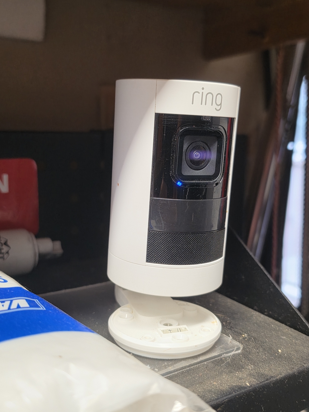 Ring White Outdoor/Indoor Security Camera - Compact Wi-Fi Camera